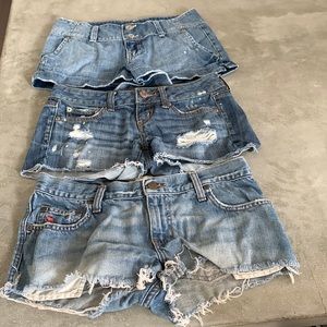 3 pairs Jeans shorts